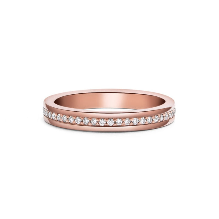 0.24Ct Slim Eternity Band Paved with Diamonds - MoonClosing
