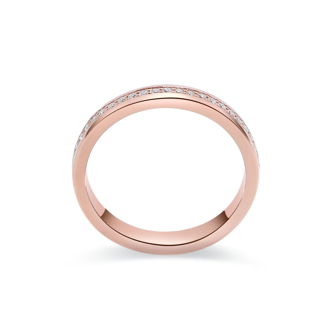 0.24Ct Slim Eternity Band Paved with Diamonds - MoonClosing