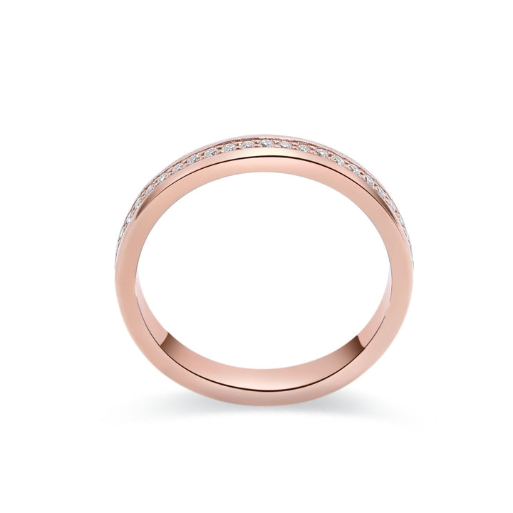 0.24Ct Slim Eternity Band Paved with Diamonds - MoonClosing