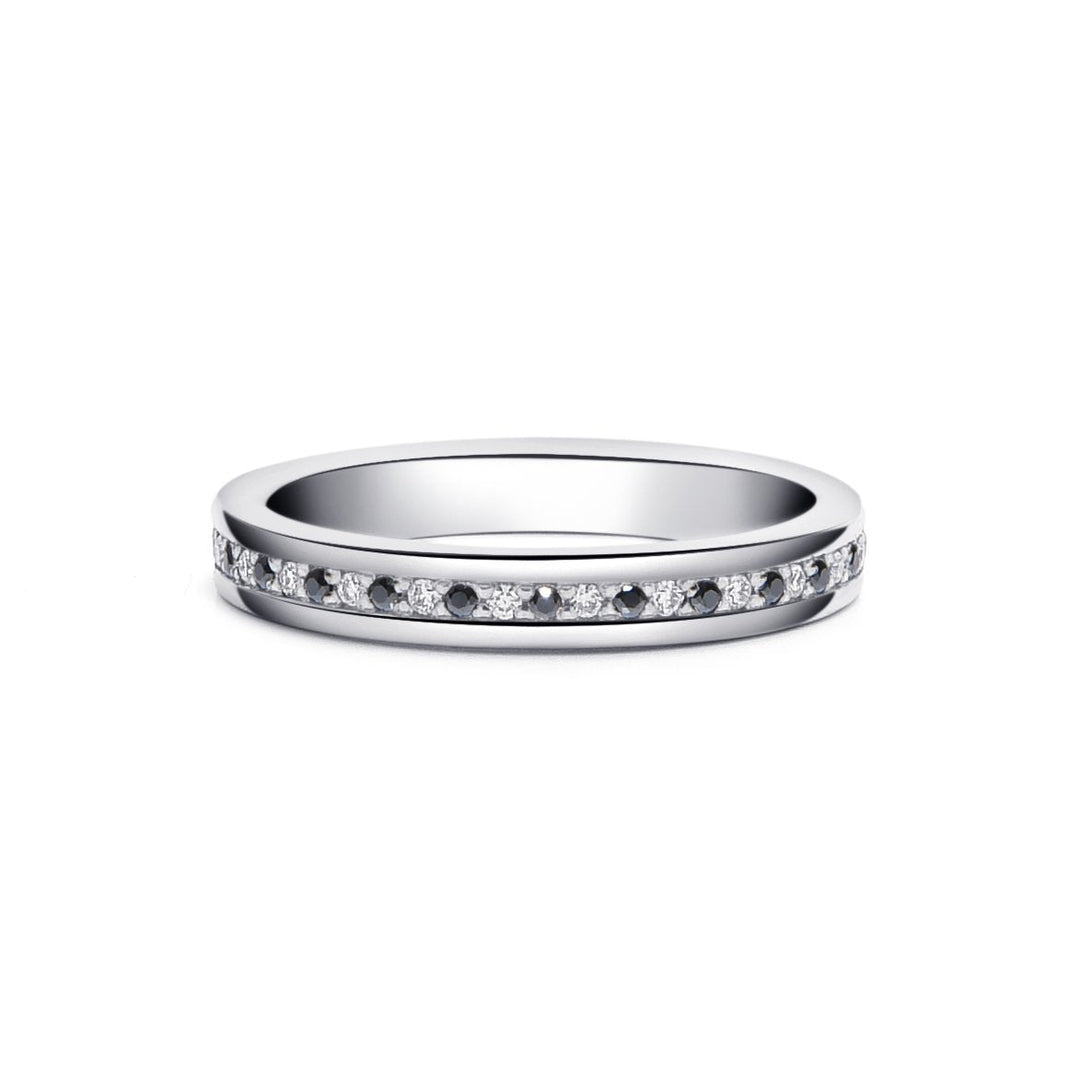 0.24Ct White Gold Full Eternity Ring - MoonClosing