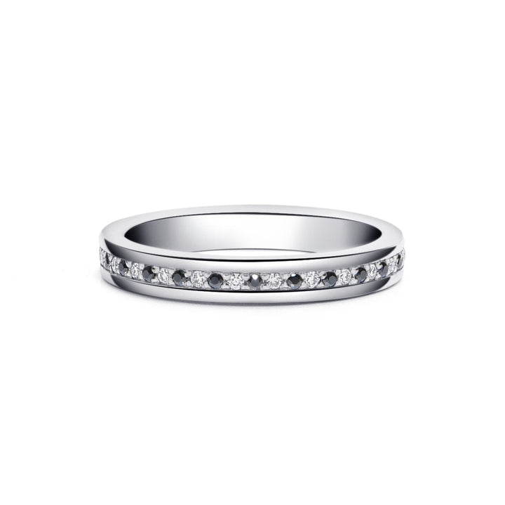 0.24Ct White Gold Full Eternity Ring - MoonClosing