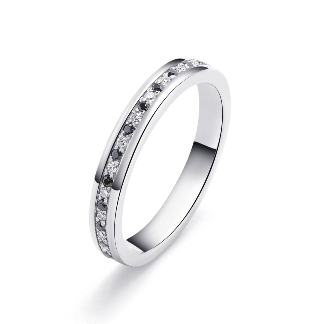 0.24Ct White Gold Full Eternity Ring - MoonClosing
