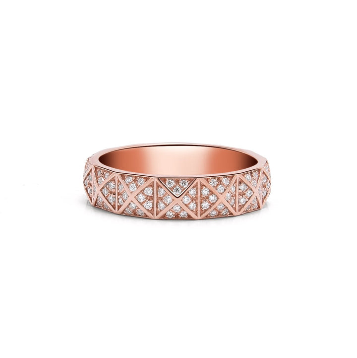 0.45Ct Pyramid Eternity Band Paved with Diamonds - MoonClosing