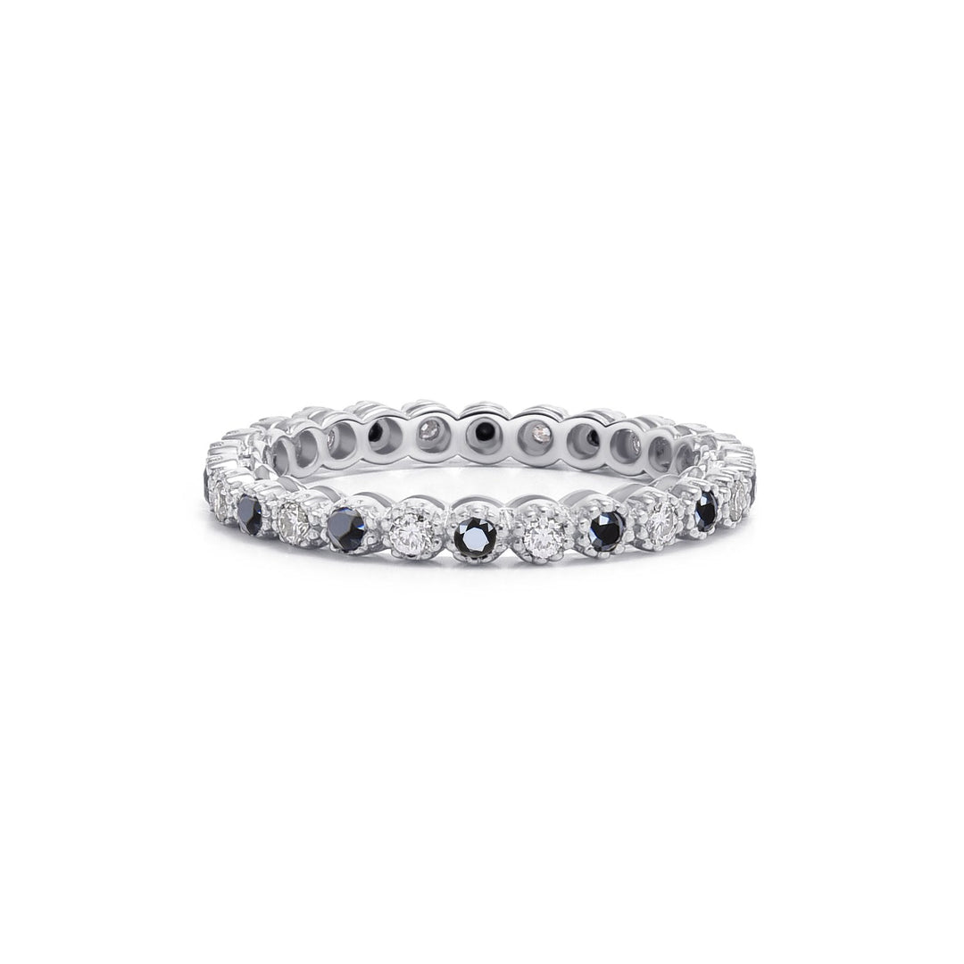 0.6Ct Crown Eternity Ring with Diamonds - MoonClosing
