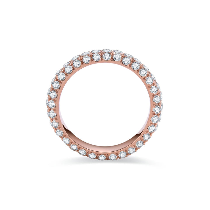 1.76Ct Triple - row Eternity Band Paved with Diamonds - MoonClosing