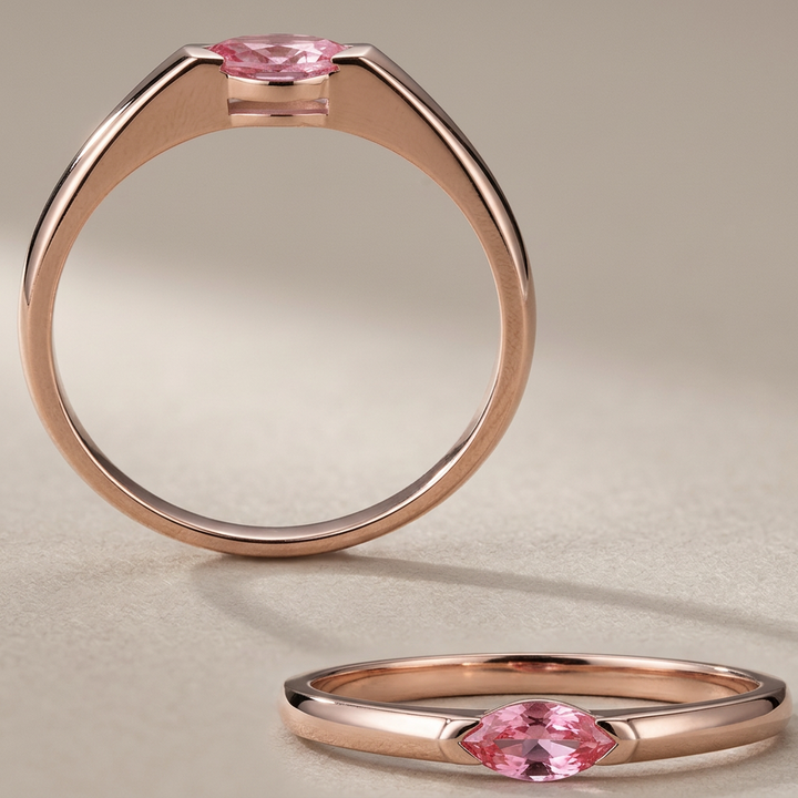 Slim Marquise Ring | Rose Gold