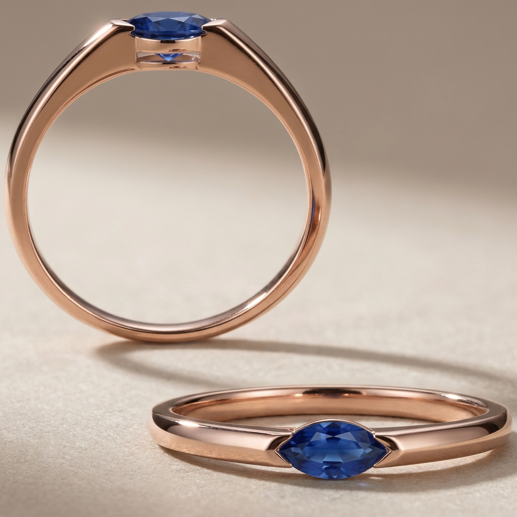 Slim Marquise Ring | Rose Gold