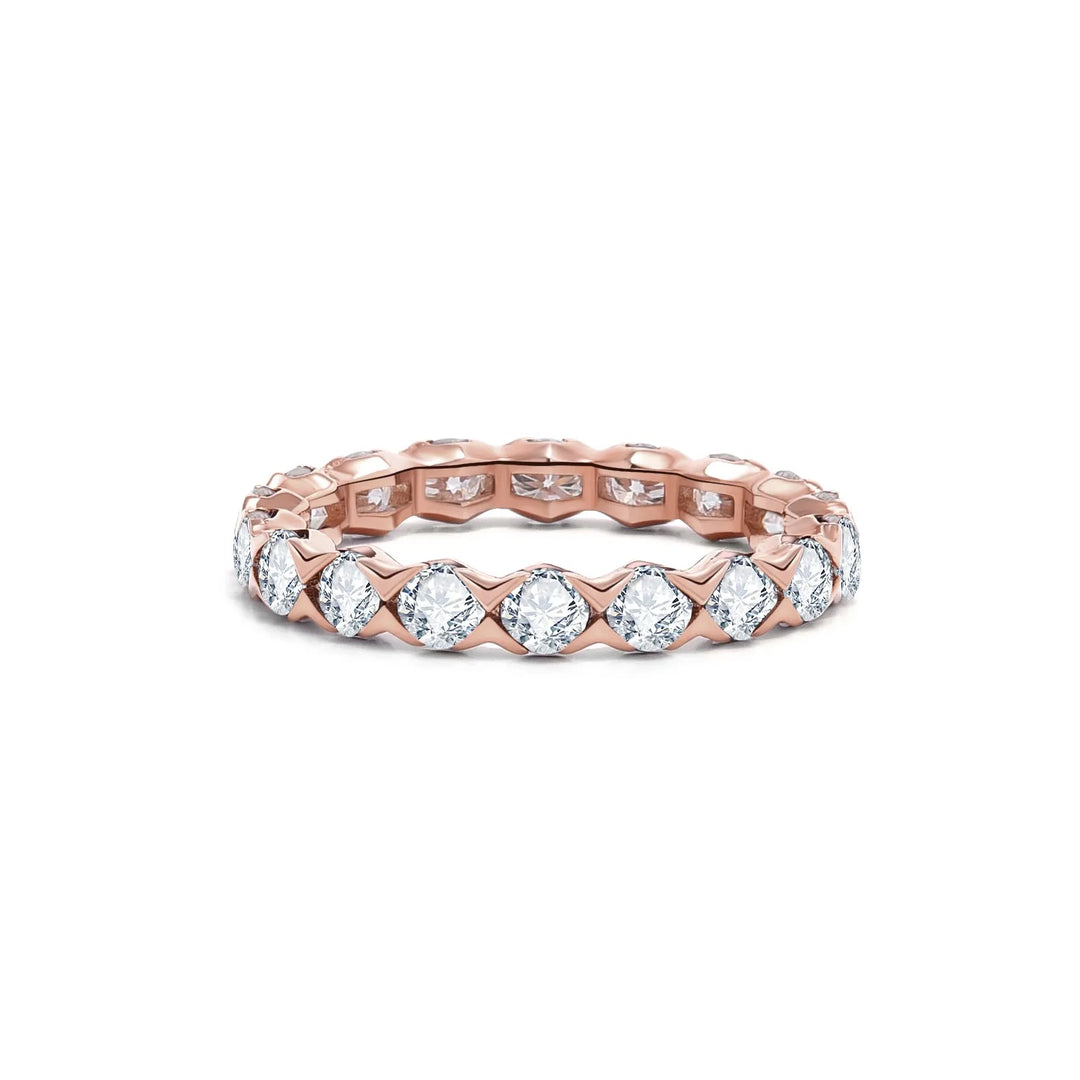 1.8Ct Eternity Ring Paved with Diamonds
