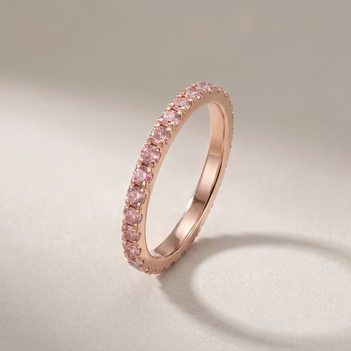 Rose Gold Slim Full Eternity Ring