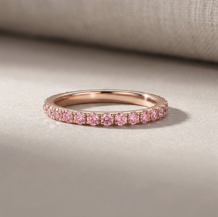 Rose Gold Slim Full Eternity Ring