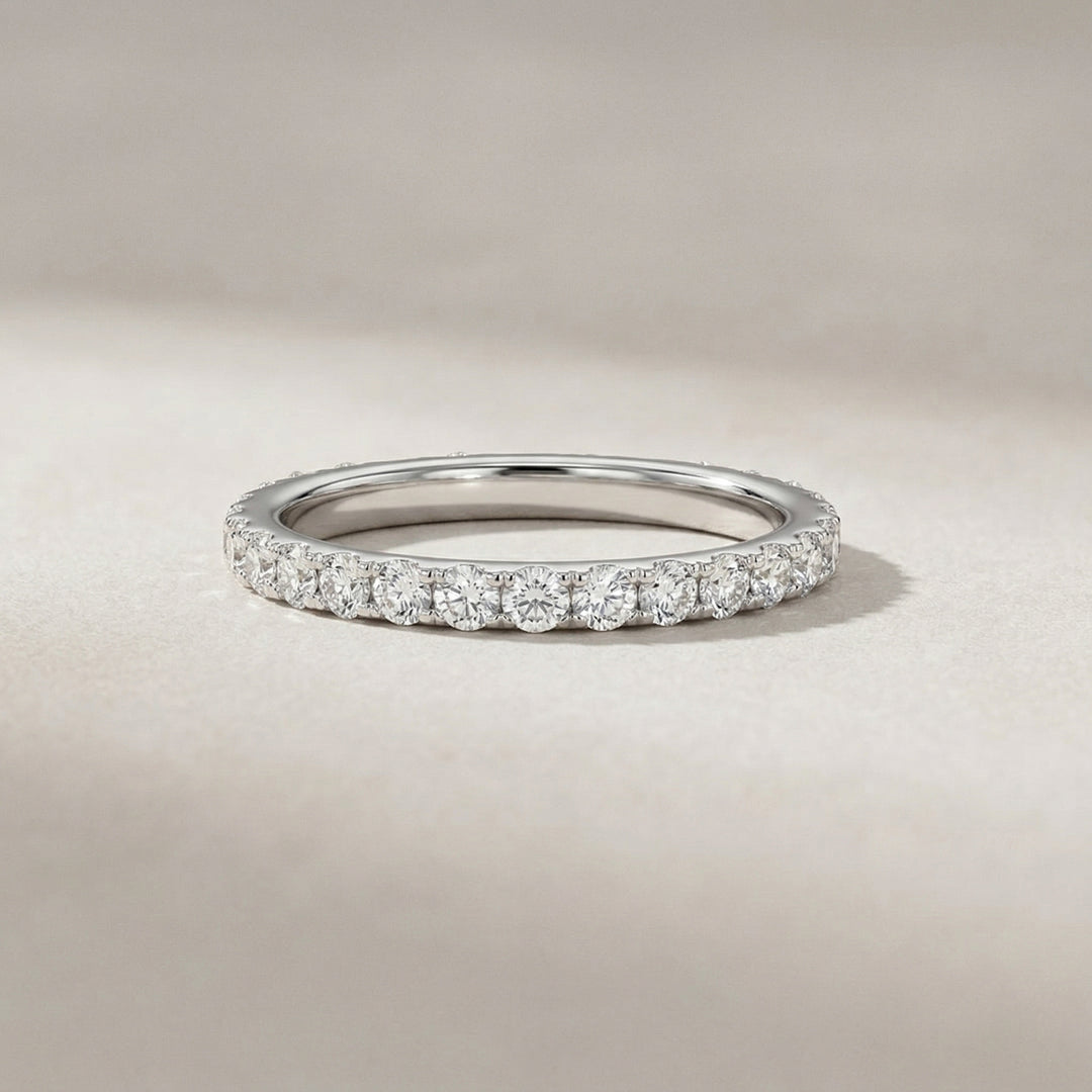 White Gold Slim Full Eternity Ring