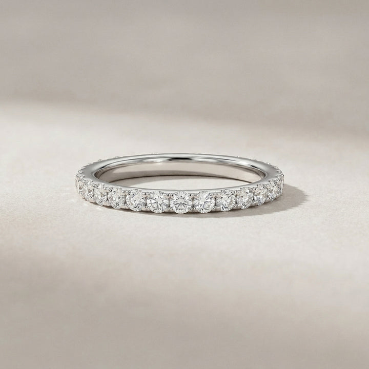 White Gold Slim Full Eternity Ring
