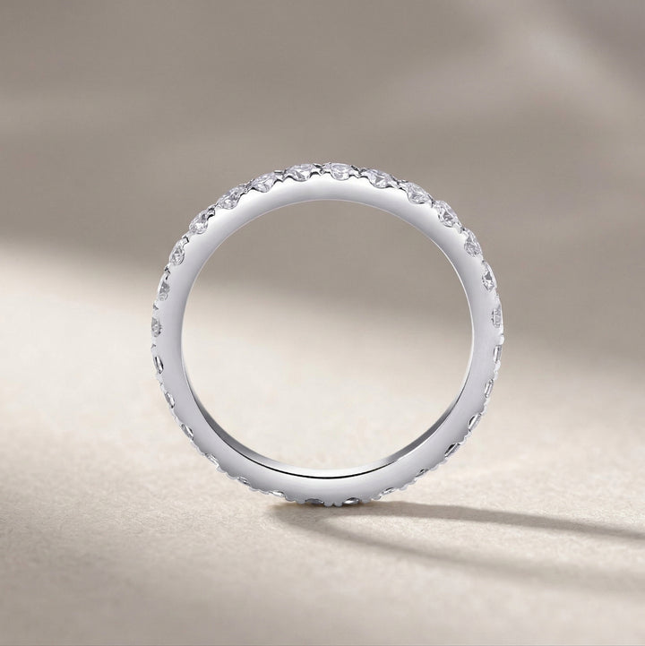White Gold Slim Full Eternity Ring