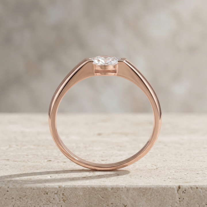 Slim Marquise Ring | Rose Gold